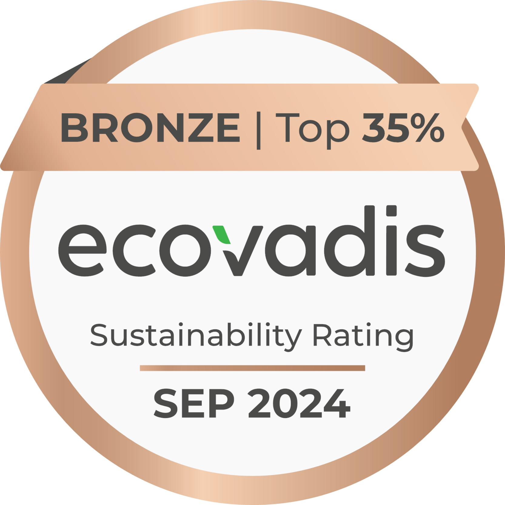 Abbildung Bronzemedaille Ecovadis